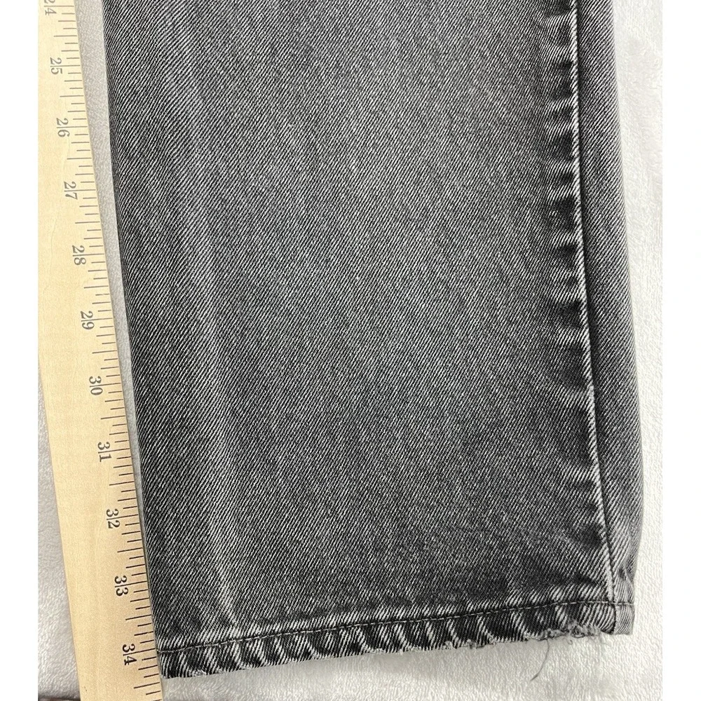 VTG Levis 550 Jean Men 33x36 Faded Black Relaxed Fit made in USA Workwear